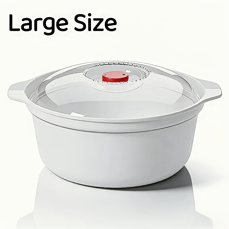 Microwave-Safe Bowl Set, Round Food-Grade PP5 Bowls with Lids – Healthy & Safe – Perfect for Soup Bowl, Rice Bowl, Serving Bowl, Instant Noodle Bowl – Steam Reheating for Baozi & Mantou