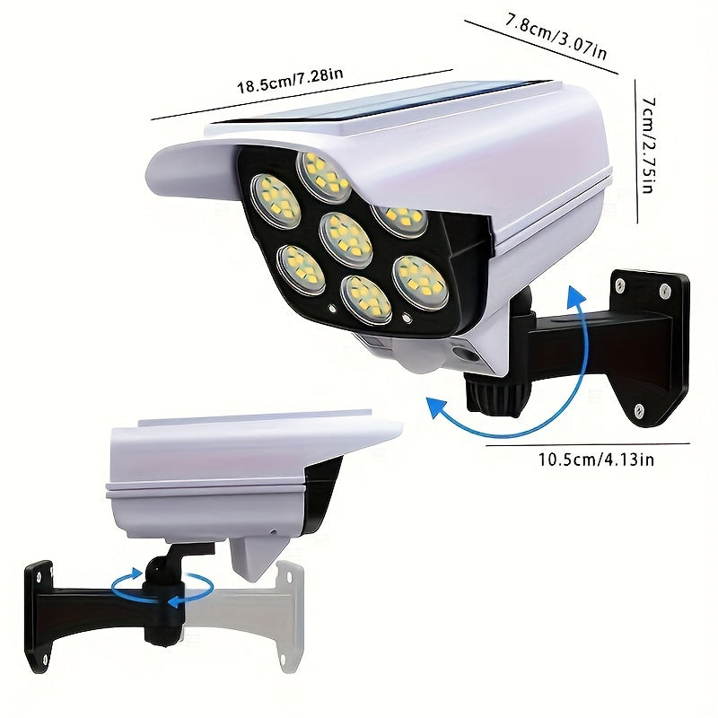 1pc outdoor sensor street light, 2000 lumens, 77 LED spotlight with remote control floodlight, solar garden LED light, dummy surveillance fake camera, motion sensor wall light, outdoor smart street light