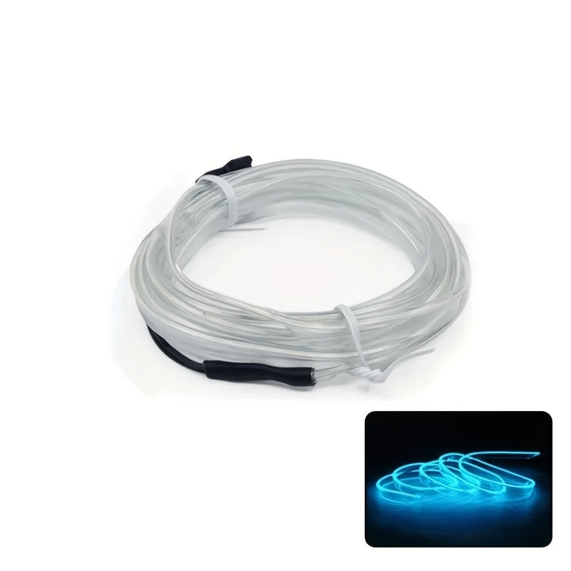 196.85英寸 LED 霓虹灯条 - 柔性氛围灯，适用于项目，USB 供电装饰灯，适用于派对，不含电池