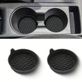 2/4-Piece Premium Center Console Non-Slip Pad - Anti-Skid & Dustproof, High-Quality Rubber Material, Red & Black Color Design - Perfectly Protects Your Car Interior