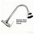Wall Mount Pull-Out Faucet - 360° Swivel Universal Faucet for Kitchen, Bathroom & Balcony, Multi-Function Booster Anti-Splash Plated Faucet