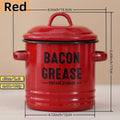 1/6Pcs Enamel Oil Pot Set, Large Capacity Condiment Container, Oil Filter Bottle, Food Fresh-Keeping Storage Can, Bacon Grease Container,, High Temperature Resistant Direct Fire Use, Outdoor Travel Cookware, Handmade Gift Option
