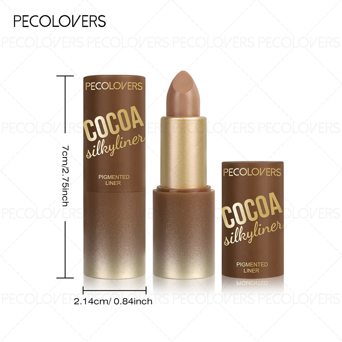 6支 PECOLOVERS 棕色口红套装 - 不干燥，防水防汗，满Coverage，秋冬迷人的唇色，持久，多支装，约会妆容，秋季口红 | 迷人唇妆设计 | 丝滑质地