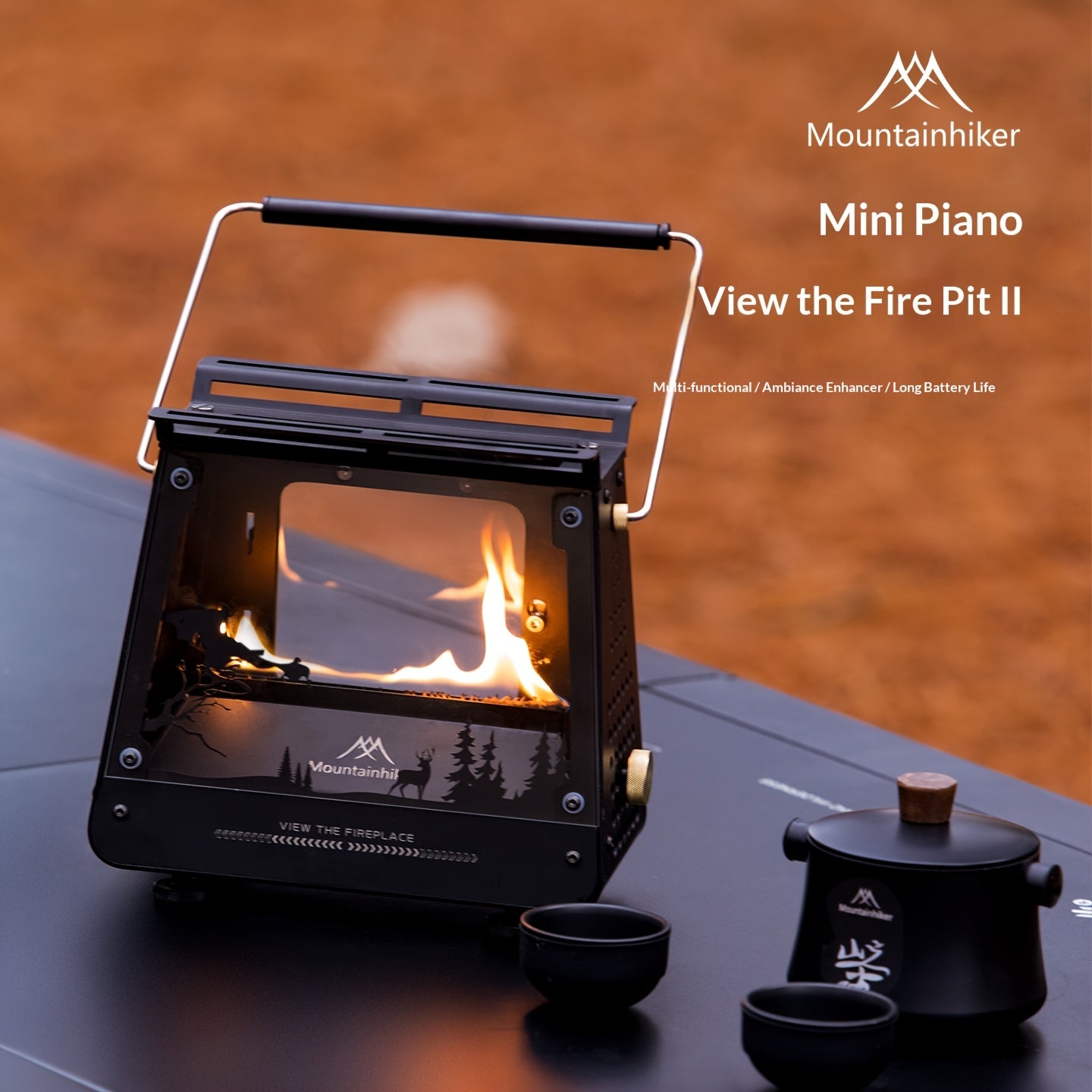 Portable Camping Stove – Heater Designed for Tent Heating, Outdoor Cooking, BBQ, Campfire, Fire Pit & Open-Fire Heating. Multi-Functional Stove for Camping, Hiking, Picnic, Travel & Outdoor Activities. For Cooking Only/