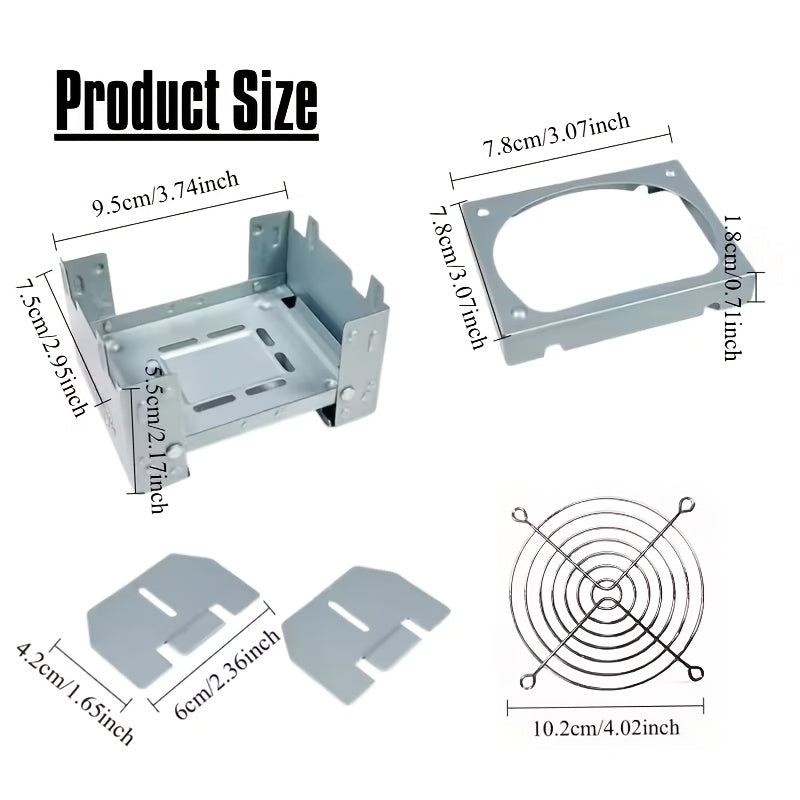 Compact Foldable Pocket Stove, Perfect for Outdoor Cooking (Accessory Only)