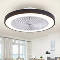 20 Inch Modern LED Ceiling Fan Light, Embedded Mount Design with Adjustable 3000K-6500K Lighting, Reversible Airflow for Better Air Circulation, Ideal for Office, Study, Bedroom and Indoor Spaces, Ceiling Fan Lamp