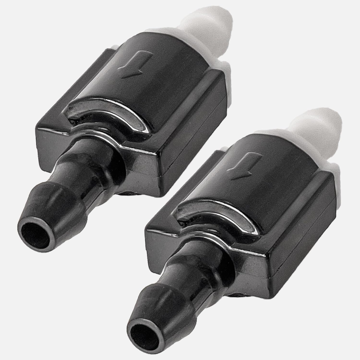 Universal 2 Piece Check Valve Front Windshield Washer Nozzle Fits Toyota Lexus Nissan etc. - Windshield Wiper Nozzle Check Valve Replacement Parts & Repair Kit 85321-26020