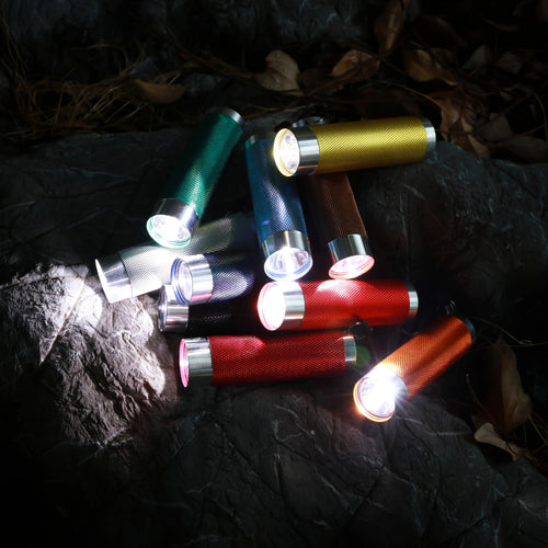 10-Piece Mini LED Flashlights, Handheld Flashlights, 10 Colors, Easy to Carry (AAA Batteries Not Included)