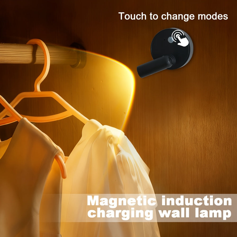 Spotlight Indoor Decorative Wall Light, 3-Color Adjustable [Warm + Neutral + Cool White], No-Drilling Installation, Suitable for Bedroom, Living Room, Plant Grow Light, Artwork Accent Lighting, Modern Stylish Light Fixture