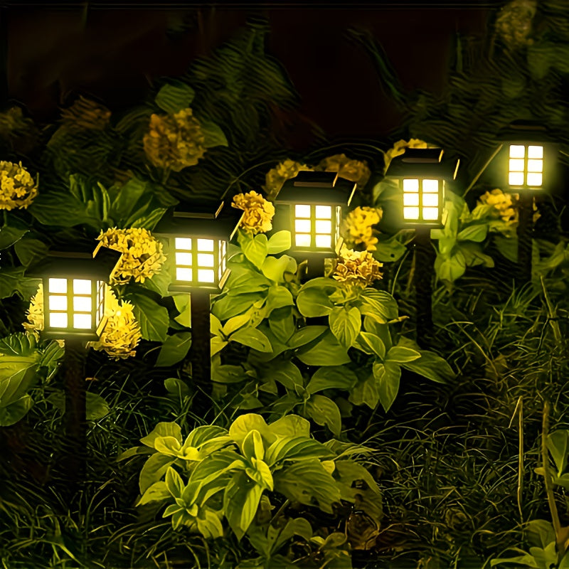 24/12-Piece Solar Outdoor Light, IP44 Street Light, LED Landscape Lighting Garden Light, Suitable for Sidewalk, Driveway, Courtyard and Lawn - Warm Light, 12-Piece Pack. Thanksgiving, Christmas and New Year Gift Decoration.