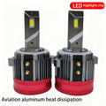 High Brightness 65W Car LED Headlight with Copper Tube, Designed for Golf 7 Modification, Including GT7 Special H7 and H15 LED Headlights, 2-Pack, No Battery Included