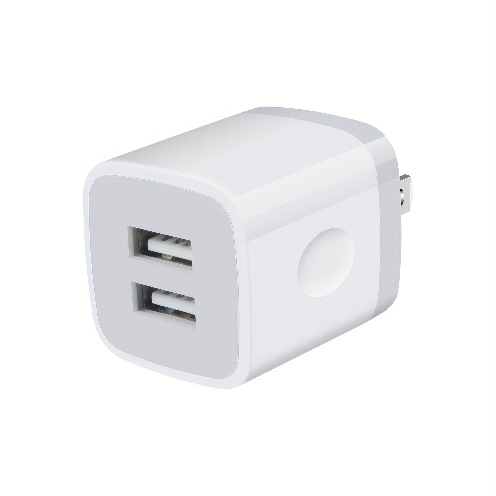 1pc USB Wall Charger, Charger Adapter, 2.1A/10W Dual Port Fast Charging Plug Box, Suitable for iPhone 15 14 13 12 11 Pro Max 10 SE X 8 7 Plus Samsung Power Block Fast Charging Box