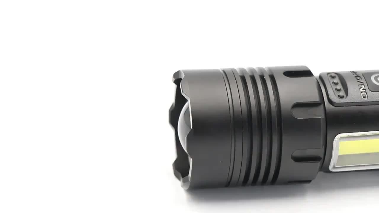 Ultra Bright Long Range Flashlight, Tactical Light, Rechargeable Zoom Flashlight, Camping Light, Emergency Flashlight