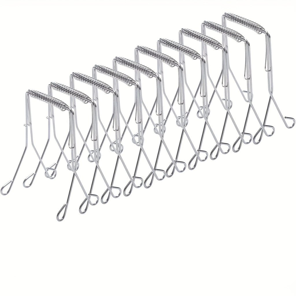 304 Stainless Steel Frying Tongs, Reusable Cooking Clips, Kitchen Tool Set for Frying Baking and Cooking Accessories
