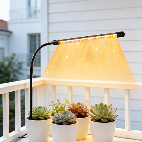 1 Set 3-Color Switchable Spectrum LED Plant Grow Light, Timing & Dimmable Indoor Potted Plant Supplement Light, Plug-in Red Blue Yellow 3 Colors Seedling Grow Light