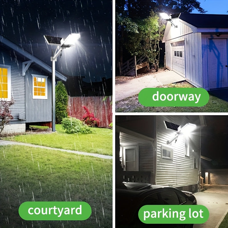 Solar Super Bright Street Light, 18000mAh Battery, Waterproof Garden Light, Remote Control, Perfect for Parking Lots, School Basketball Courts, Courtyards, Gardens, Villas, Outdoor Solar Light with Remote Control