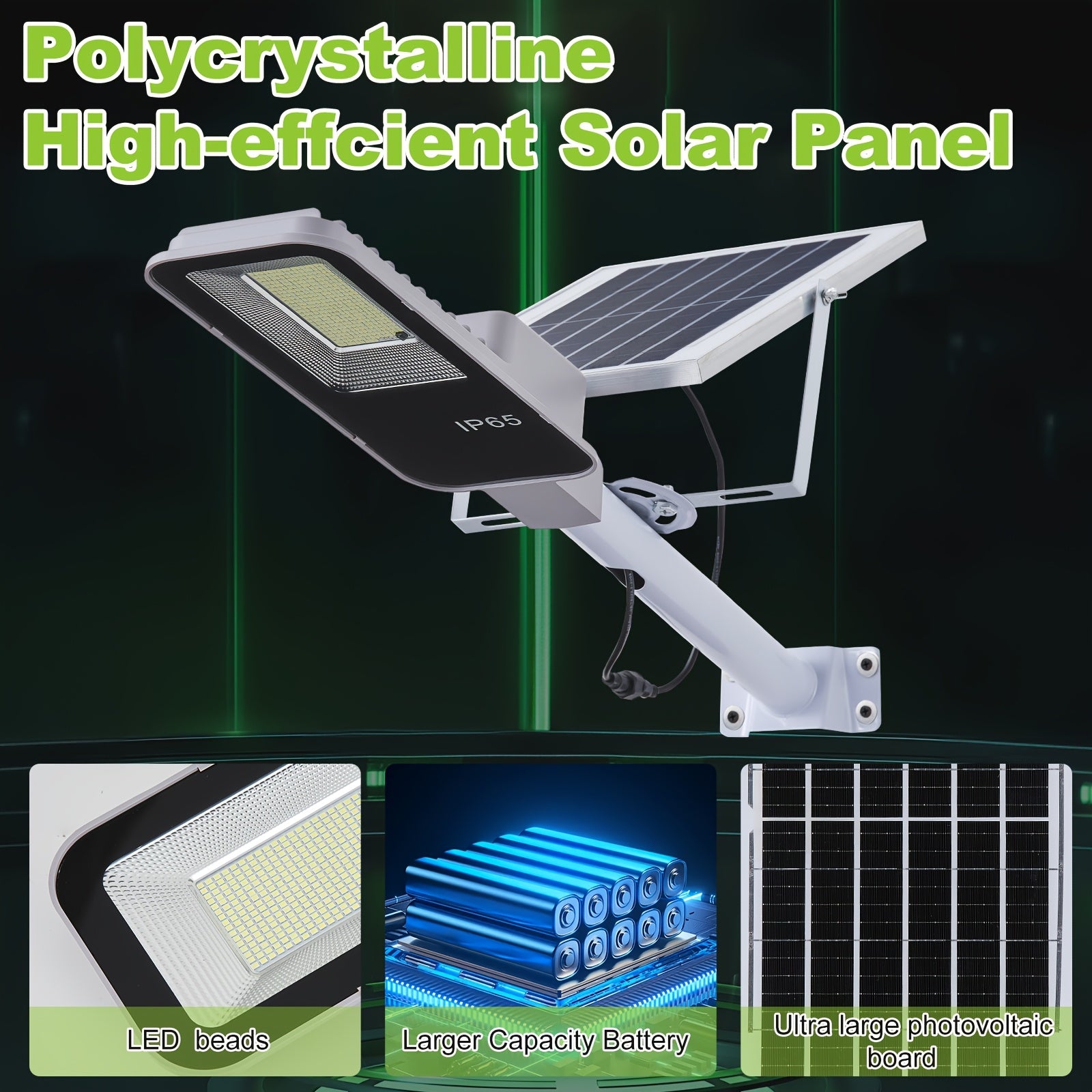 4/2/1 Pack Solar Street Light with Mounting Bracket, Dimmable LED Smart Light, 13.78-Inch Expanded Solar Panel Efficiently Collects Solar Energy, Long Distance, Light Sensor Activation, Fully Solar Powered, Energy Saving, Suitable for Harsh Weather
