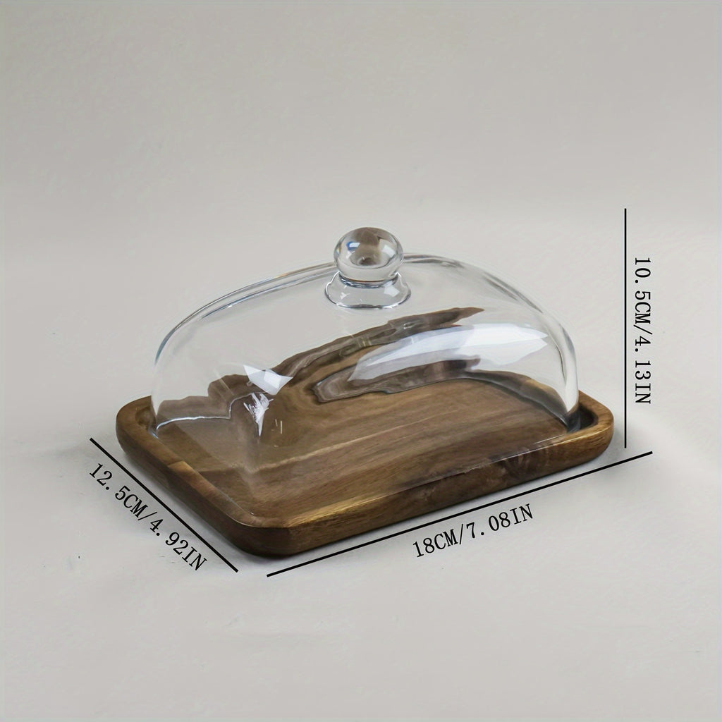 Butter Dish, Acacia Wood Butter Dish, Vintage Wooden Wedding Small Cake Tray, Tea Snack Plate, Snack Display Tray, Dessert Table Décor, Dessert Plate, Cake Plate, Fruit Plate