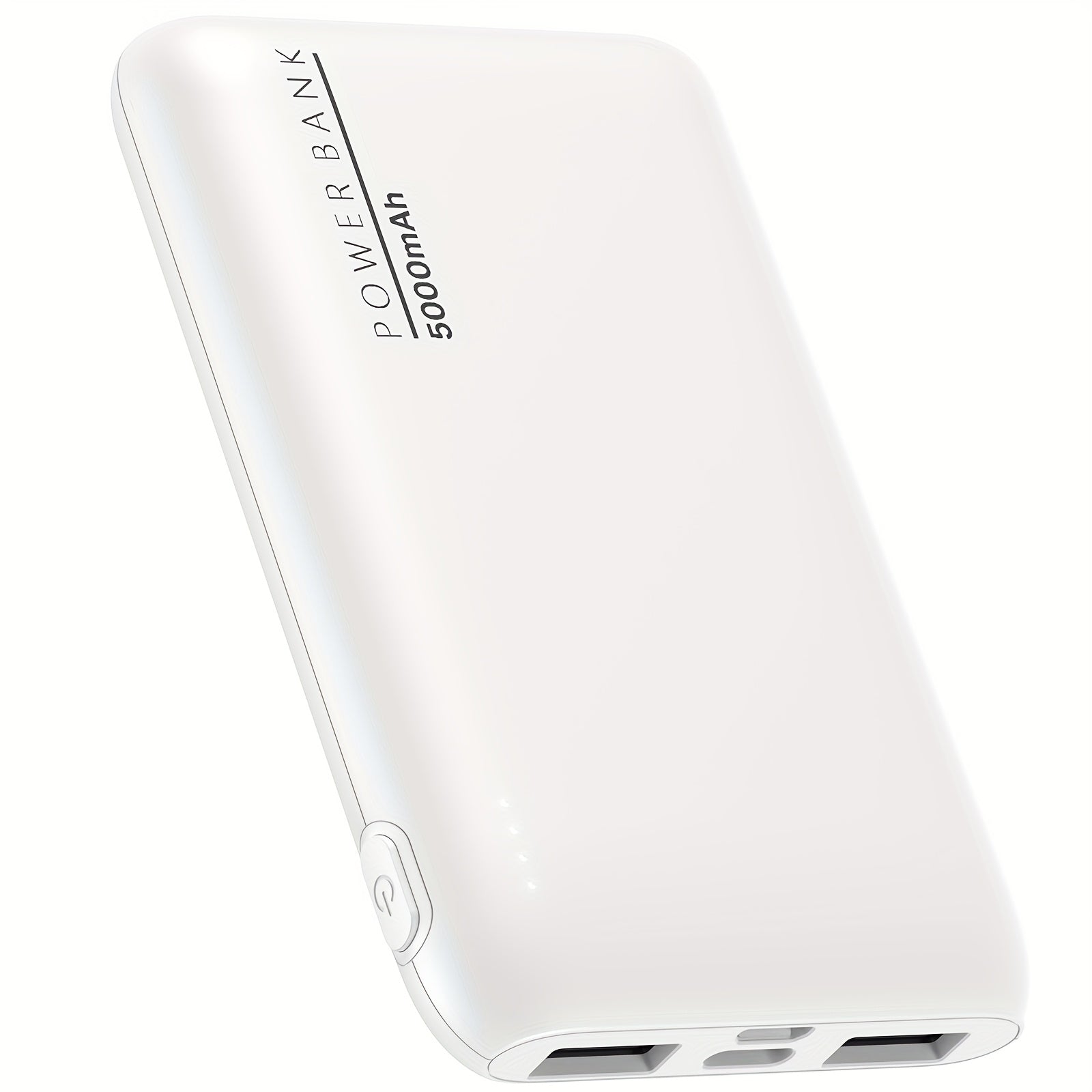 5000mAh Ultra-Thin Portable Power Bank with Dual USB Outputs, Designed for Outdoor Emergency Backup, Suitable for iPhone/Android Mobile Devices And Other Digital ElectronicsIncludes, Includes Type-C Charging Cable, Holiday Gifts