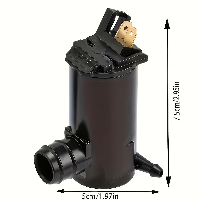 2pcs 12V Windshield Washer Pump - Heavy Duty OEM Replacement (38410/98510/38512), Easy to Install, Compatible with Toyota, Honda, Mazda, Kia, Hyundai, Ford, SUV, Sedan - Auto Parts, Repair Accessories, Compact Design