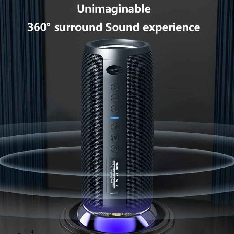 ZEALOT S51 Pro 40W 无线音箱，便携式重低音炮，适合户外使用，无线音响系统，双设备配对，16 小时响亮立体声播放时间，带强劲低音。包含充电和 Aux 电缆，兼容手机、平板电脑