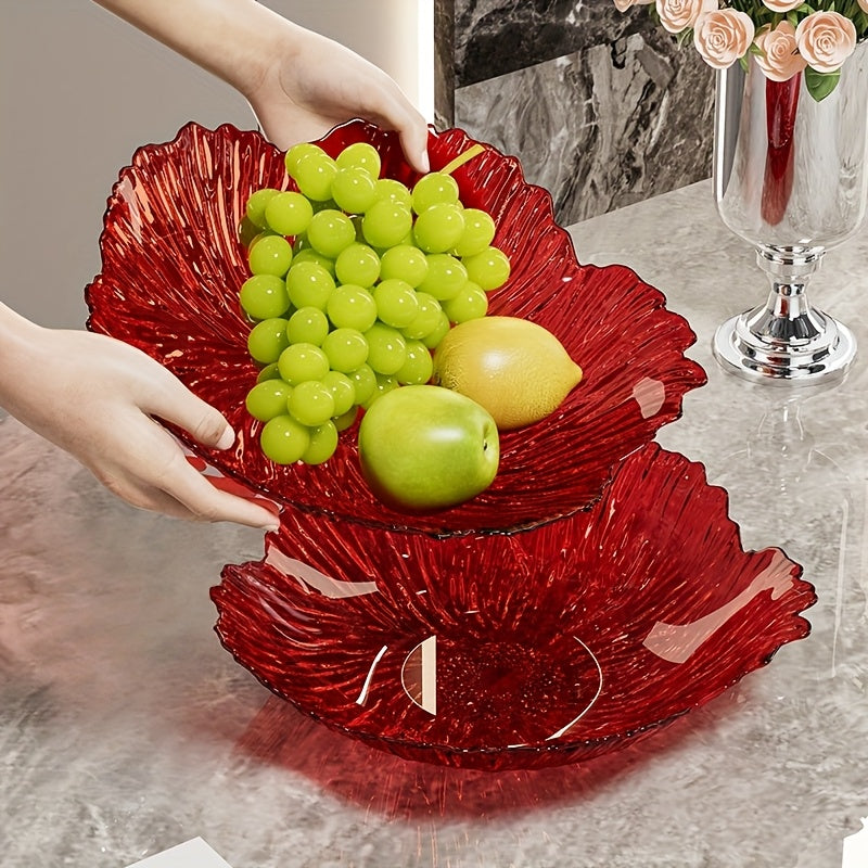 Petal Fruit Bowl & Vegetable Salad Plate, Nordic Style Creative Salad Platter for Home, Perfect for Kitchen, Restaurant, Party Events