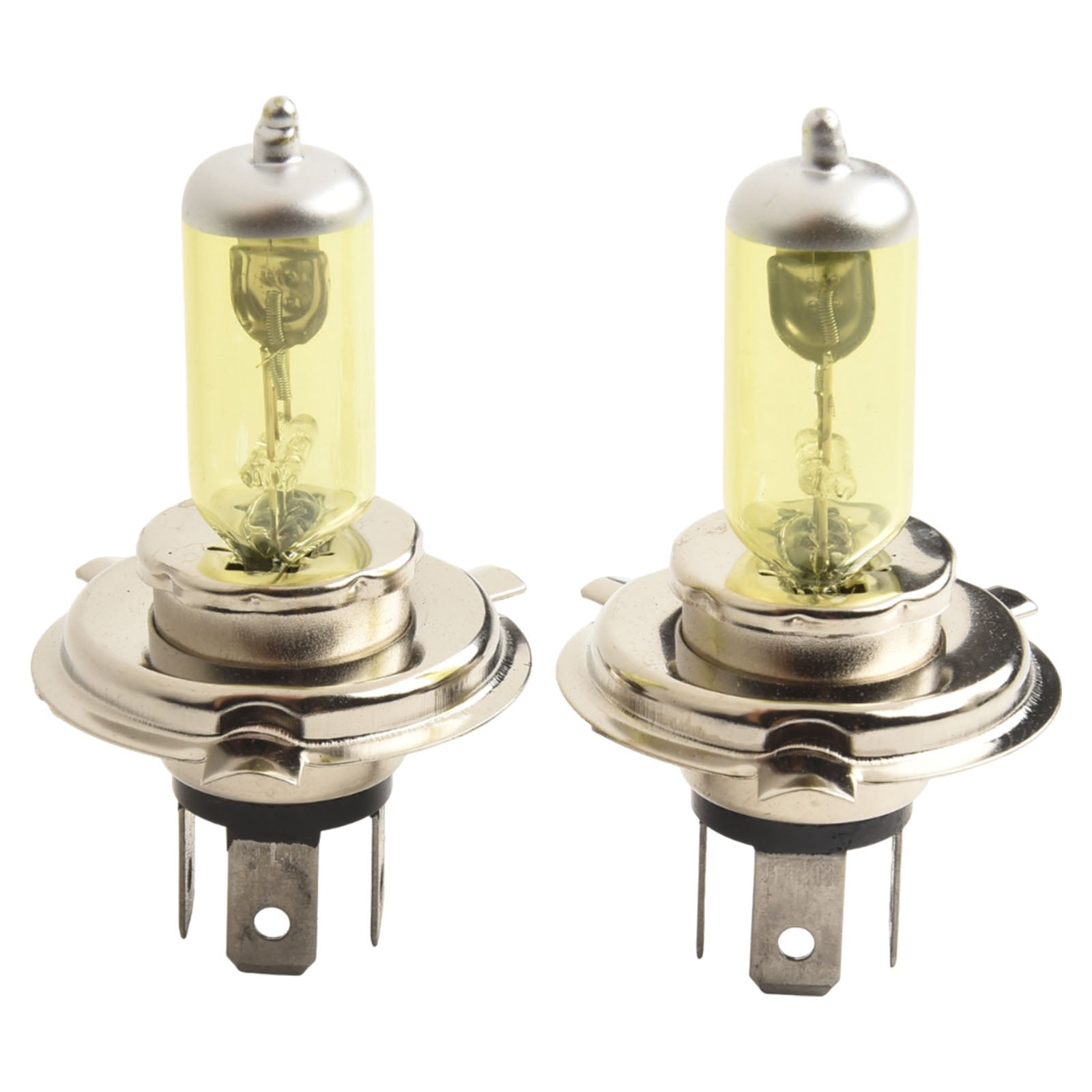 2-Pack H4 55W 5000K Xenon Car Headlight Bulbs, with Aluminum Alloy Base, 12V DC