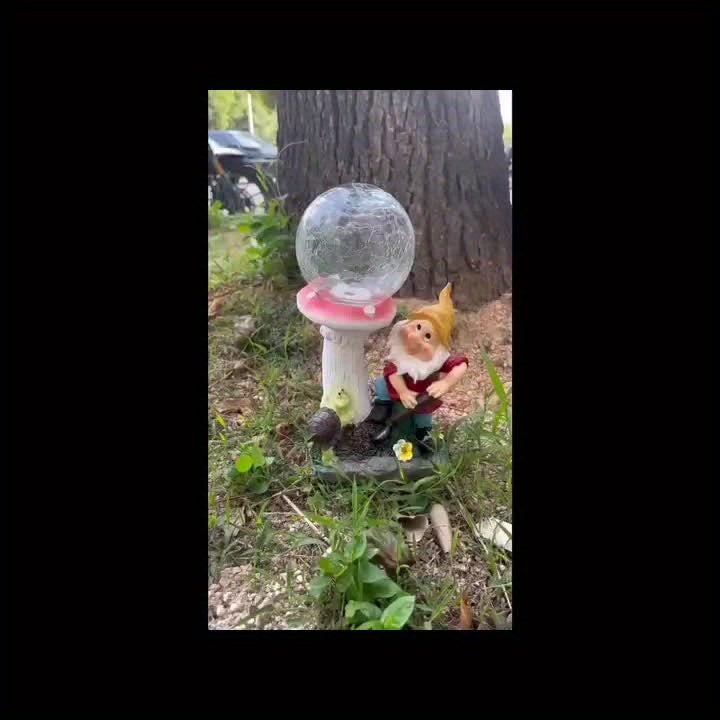 Solar Gnome Light for Garden Outdoor Courtyard Lawn Pond Villa - IP44 Waterproof