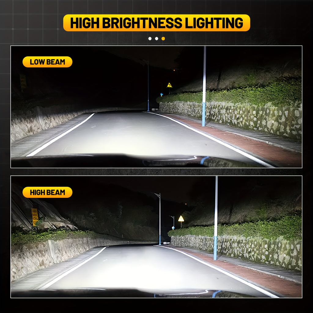 2-Pack 220W H7 H4 H11 LED Bulbs 9007 9008 H13 LED Lights Compatible with H1 H3 HB3 9005 HB4 9006 9012 12V 24V LED Headlight Bulbs 6000K