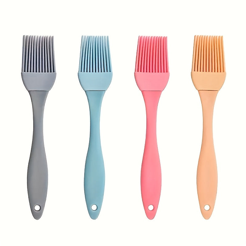 1PC Silicone Brush, Household Basting Brush, Outdoor BBQ Brush, Kitchen Baking Accessory, Cream Pastry Brush, Essential Kitchen Gadget.