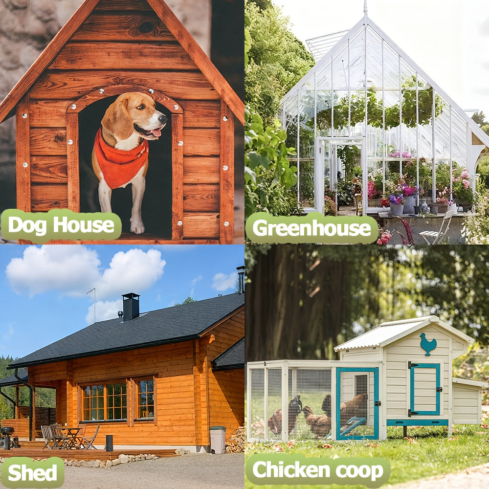 10W Solar Fan, Reversible Intake and Exhaust Ventilation Cooling Fan with Mounting Accessories, IPX5 Waterproof, Suitable for Outdoor Shed, Chicken Coop and Greenhouse