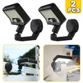 2 Pack Solar Sensor Outdoor Light, 92 LED Floodlight, USB/Solar Dual Charging, Adjustable Angle, Three Lighting Modes, with Magnetic Mount, Portable Outdoor Fence Light, Perfect for Garden, Fence, Wall, Deck, Commercial Street Lighting