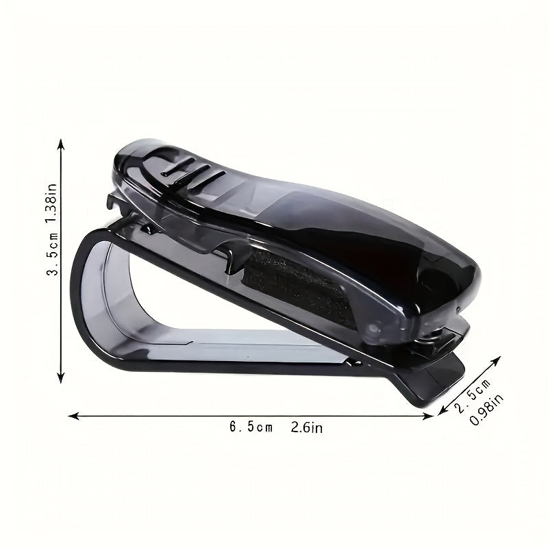 4-Pack Universal Multifunctional Car Sun Visor Clip Set, ABS Material Eyeglass Holder & Card Storage Case, for Sun Visor Organization - Perfect for Car & Home Use!