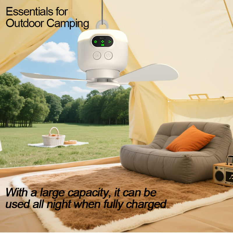 Ceiling Fan with Light and Remote Control, Silent 3-Blade LED Low Profile Ceiling Fan, Built-in Long Lasting Battery, Suitable for Bedroom, Garage, Kitchen, Living Room and Patio