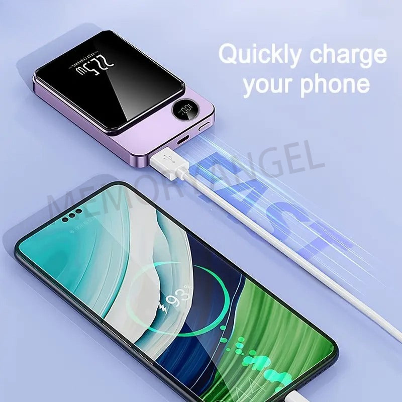 22.5W Fast Charging Support, 5000mAh/10000mAh Large Capacity, Charges Quickly & Boasts Long Battery Life, Easily Meets All-Day Power Needs. Features Magnetic Wireless Charging for Cord-Free Convenience.