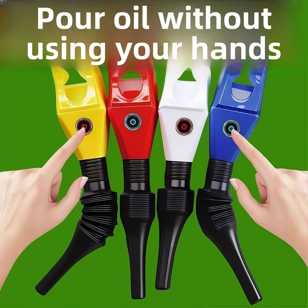 Hands-Free Convenient Square Oil Filling Funnel – Snap-On Buckle Funnel, Car Oil Refill Tool