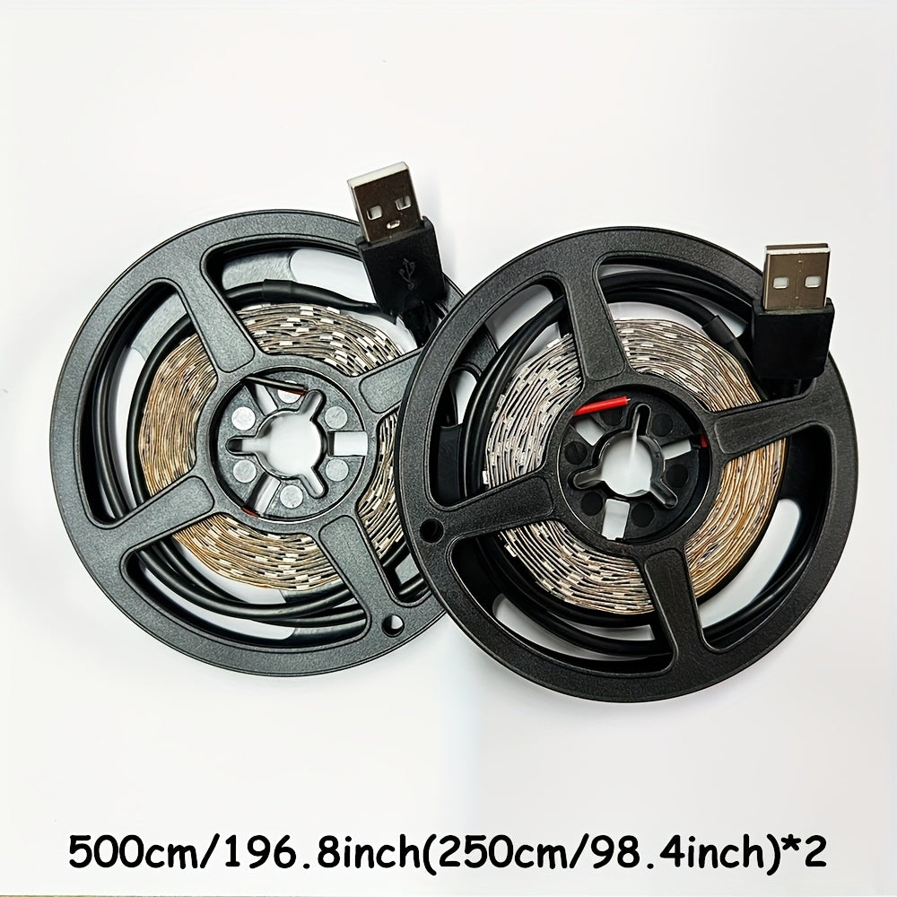 39.3-708.6英寸(1-18米) UV黑色条形灯，直流5V，USB插头，波长：385-400纳米，60个LED/米，非常适合照明画作、化妆品、染料、夜光派对、荧光海报、游戏室、自动售货机、展览厅