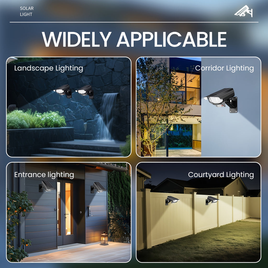 1pc LED Ultra-bright Solar Wall Light | HD Camera Design | Dazzling Bright Light with Motion Sensor | Realistic Surveillance Effects | Remote Control Included | Anti-theft Feature | Durable ABS Material Suitable for Commercial Streets and Garages