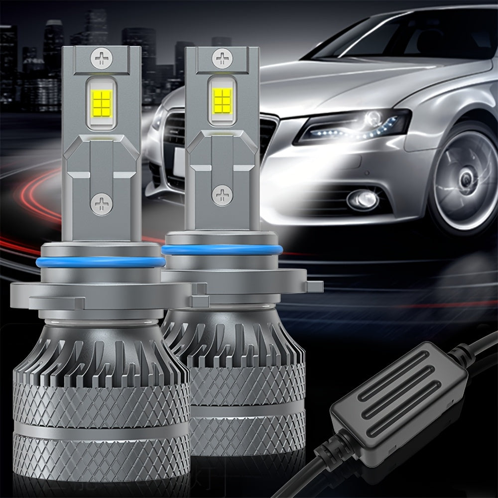 2-Pack H11 LED Headlight Bulbs H7 Car LED Bulbs, H4 60000LM, H1 Plug-and-Play, 6500K H8, H9 Car LED Lights, 12V 9003, HB2, H18, Auto Fog Light - D144, No Battery Included
