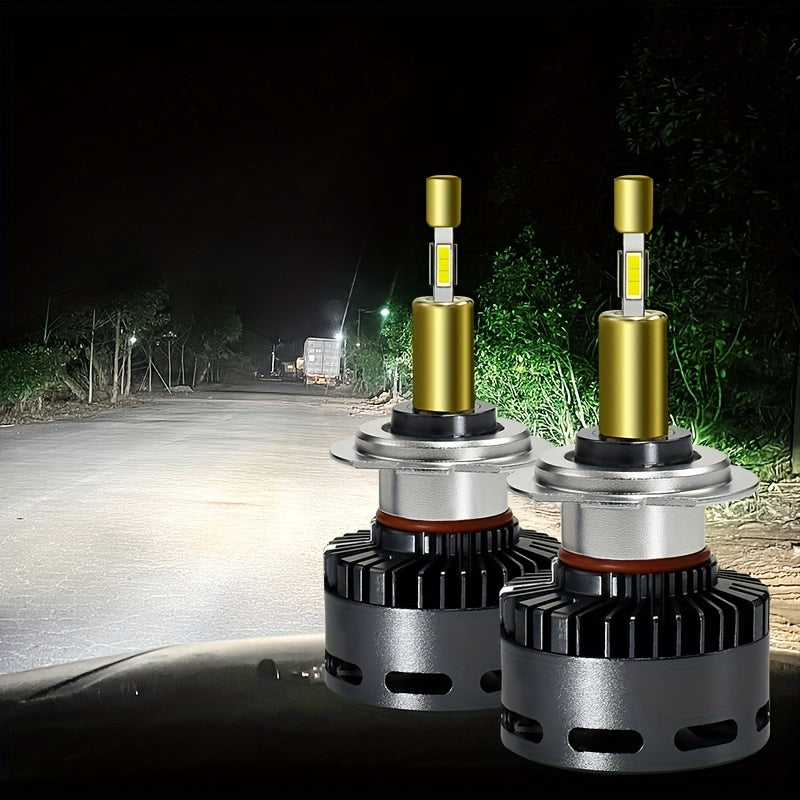2PCS 1:1 OEM Optical Performance LED Car Headlight Bulbs, 110W High Brightness LED Bulbs, Hotspot Separation Technology, No Dead Light, H7/H1/H4/9005/HB3/9006/HB4/H11/H8/H9/H16