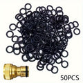 50pcs 橡胶 O 型圈密封垫 - 耐用合成，16mm OD，11.2mm ID，黑色 - 非常适合花园水管，快速连接系统，水龙头，洗车枪和水泵，花园水管密封垫 | O 型圈密封垫。
