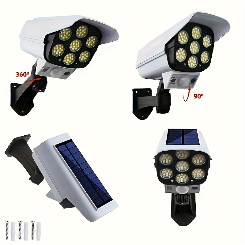 1pc outdoor sensor street light, 2000 lumens, 77 LED spotlight with remote control floodlight, solar garden LED light, dummy surveillance fake camera, motion sensor wall light, outdoor smart street light