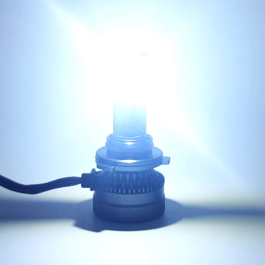 2pcs H1 H4/9003/HB2 H7/H18 H16/H11/H9/H8 9005/HB3 9006/HB4 9012/HIR2 LED 汽车大灯，800%高亮度 3570 CSP 芯片 240W 28400LM 远近光雾灯快速散热 即插即用，不含电池.O130