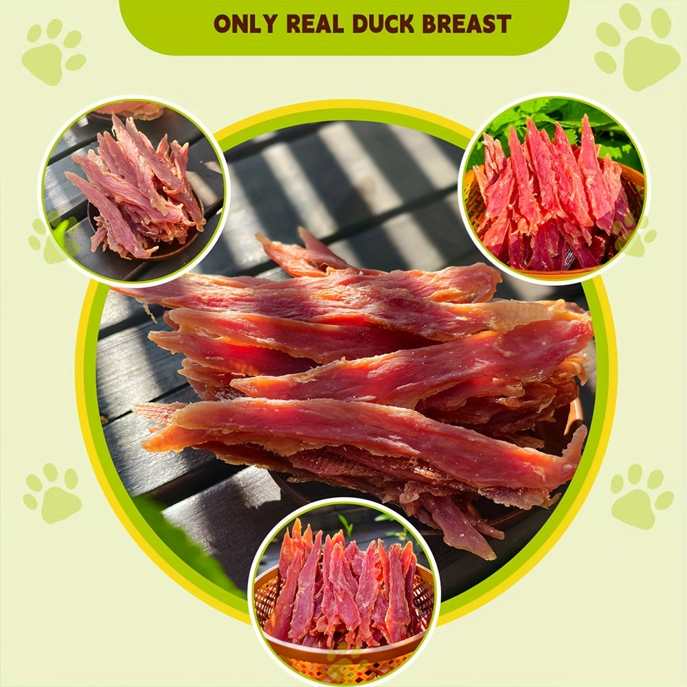 Tailfern 鴨肉狗狗零食，呵護牙齒健康，3.53oz/7.05oz/17.64oz，狗狗磨牙棒，清潔牙齒和控制牙石，高蛋白低脂訓練獎勵，適合小型中型犬，如雪貂犬、泰迪犬