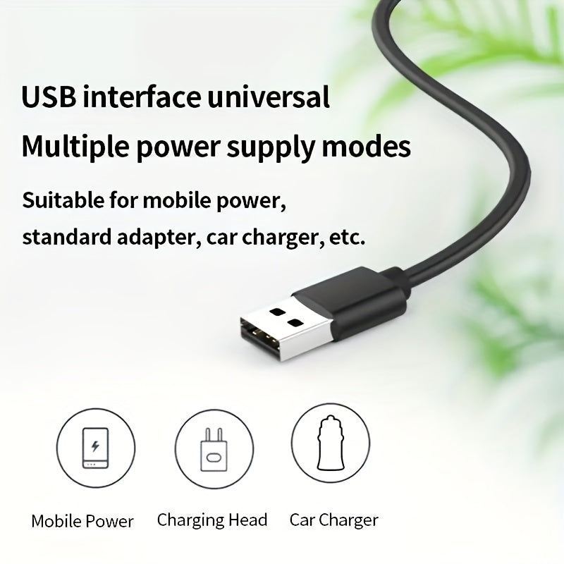 USB Car Fan, USB Suction Cup Car Fan, 3 Speed Adjustable Strong Wind, Brushless Motor Quiet Low Noise, Non-Slip Silicone Base, Suitable for Dashboard Windshield and Multiple Scenarios
