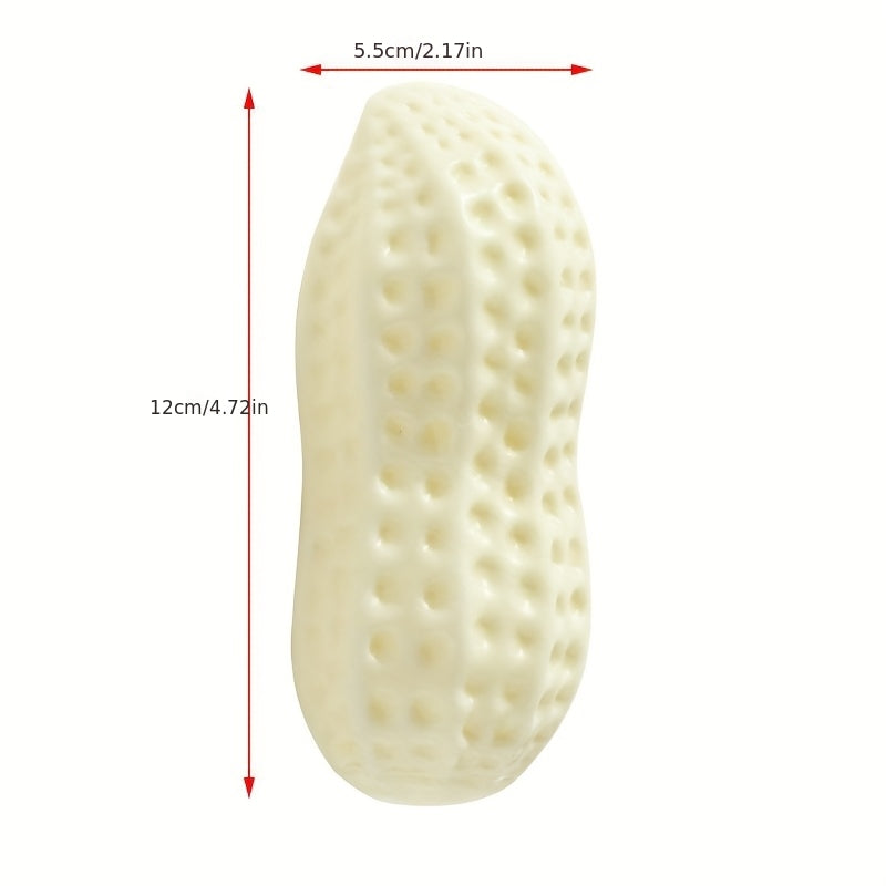 1个坚固耐用的橡胶狗狗啃咬玩具，专为狗狗设计，采用玉米芯水果图案。非常适合攻击性啃咬者和中等尺寸的狗狗