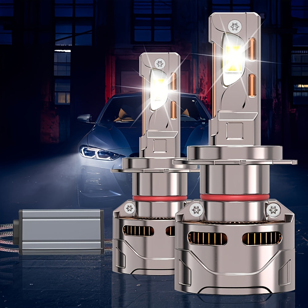 2-Pack H11 Car LED Light Bulbs, LED Headlights, 57260 Lumens, Canbus Error-Free, 360° Beam Angle, H1, H4, H7, H11, CSP Chip, Aluminum Housing, HB3/9005, HB4/9006, HIR2/9012, Easy to Install, 12V/24V, Compatible with 99% of Cars - B71