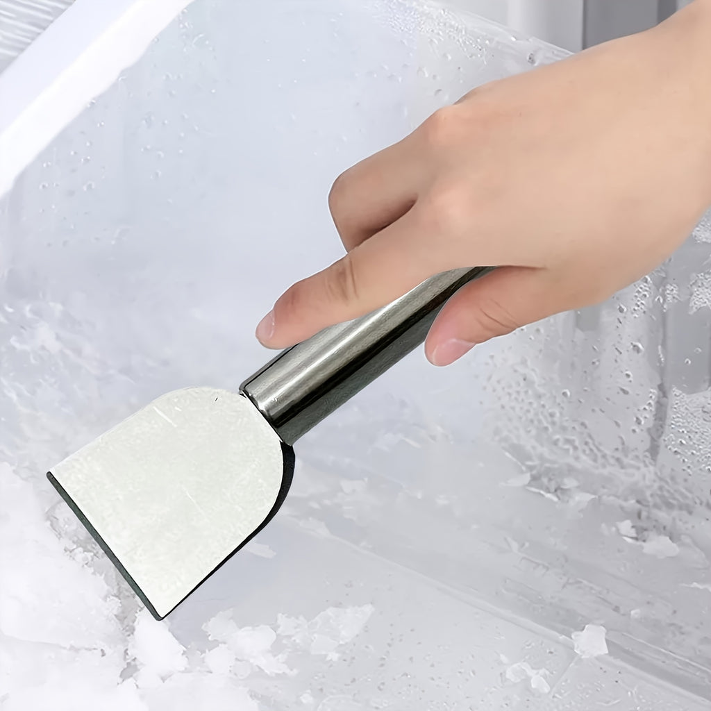 One Heavy-Duty Metal Scraper - Multi-Purpose Kitchen Cleaning Tool, Stubborn Stain & Frost Removal Scraper, Ideal for Fridge, Stove & Floor Cleaning
