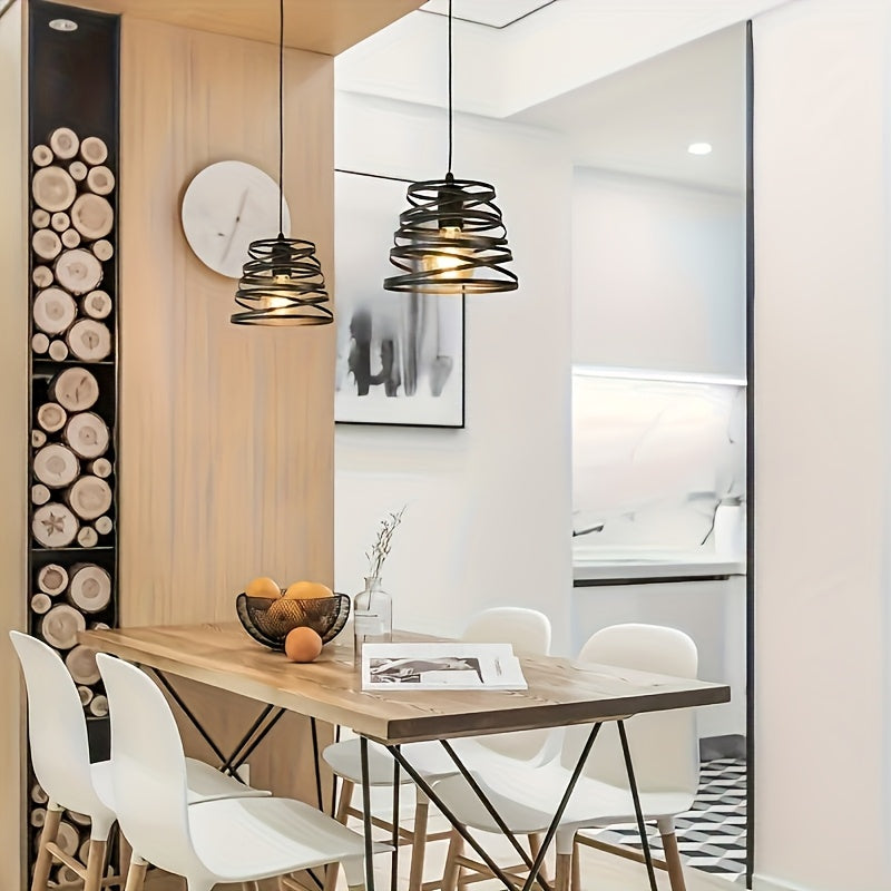 1PC simple pendant light, adjustable cord length, suitable for hall, bedroom, café, restaurant, bar, E26/E27 base, bulb not included