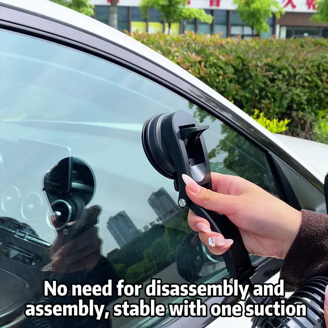 Suitu Car Suction Cup Fan, Powerful USB Car Fan, Household Turbo Fan, Single Rotatable Head, Multi-use as Desktop / Tabletop / Car Air Circulation Fan, Stylish Appearance & Durable Structure